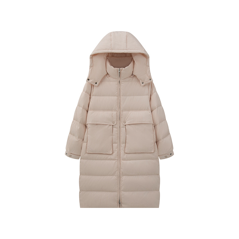 롱 벨벳 기장의 벨벳 90 벨벳 후드 루스한 코트 통근 느낌의 감촉의 여성복