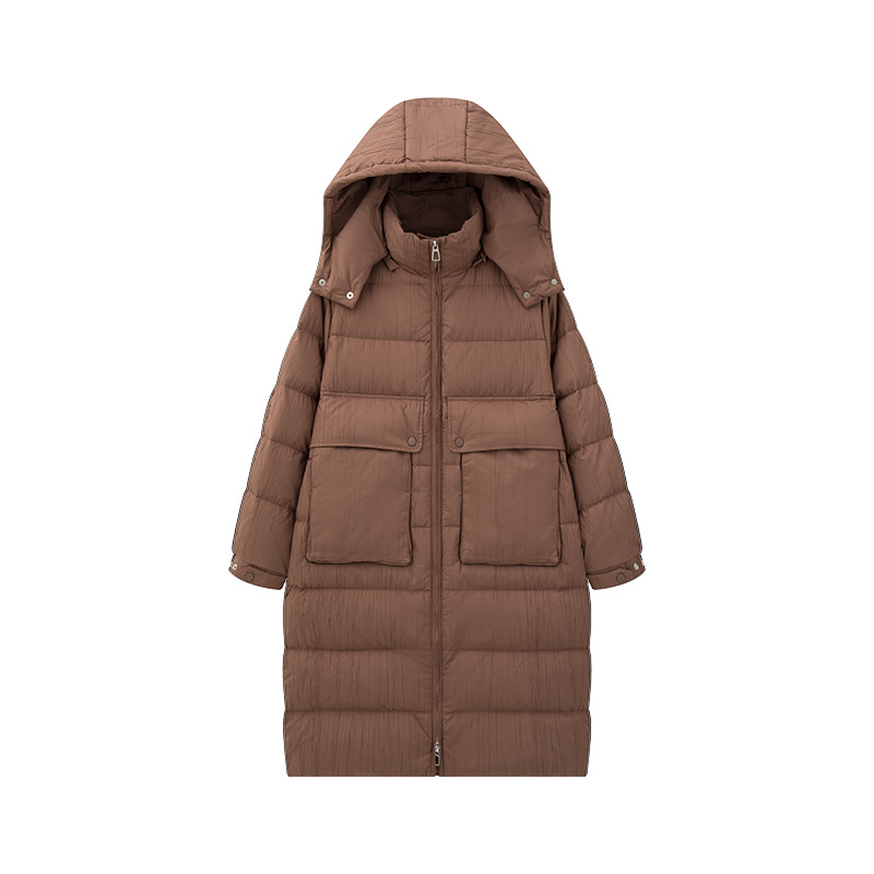 롱 벨벳 기장의 벨벳 90 벨벳 후드 루스한 코트 통근 느낌의 감촉의 여성복