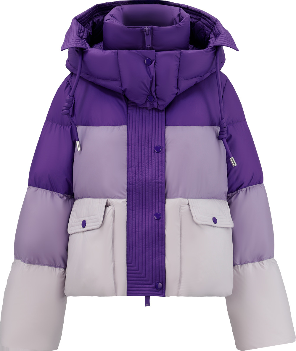 쇼트 기장의 고급스러운 컬러감의 다운점퍼와 트렌디한 키 방한 빵복 아우터