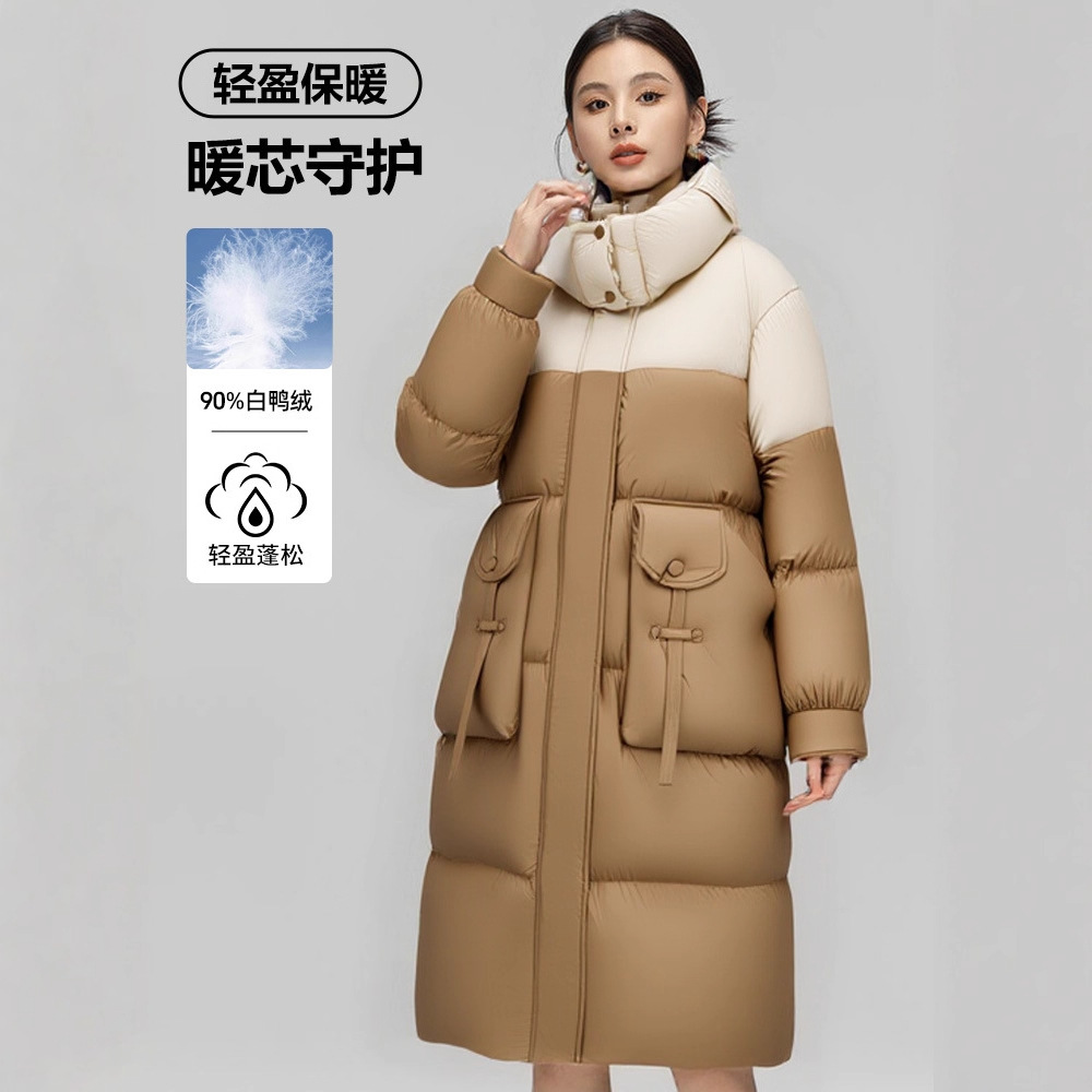 신상 롱 기장의 고급감 다운점퍼와 두툼한 스타일리시한 캐주얼 방한 빵복 아우터