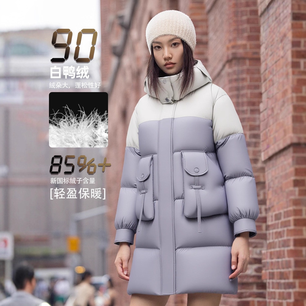 신상 롱 기장의 고급감 다운점퍼와 두툼한 스타일리시한 캐주얼 방한 빵복 아우터