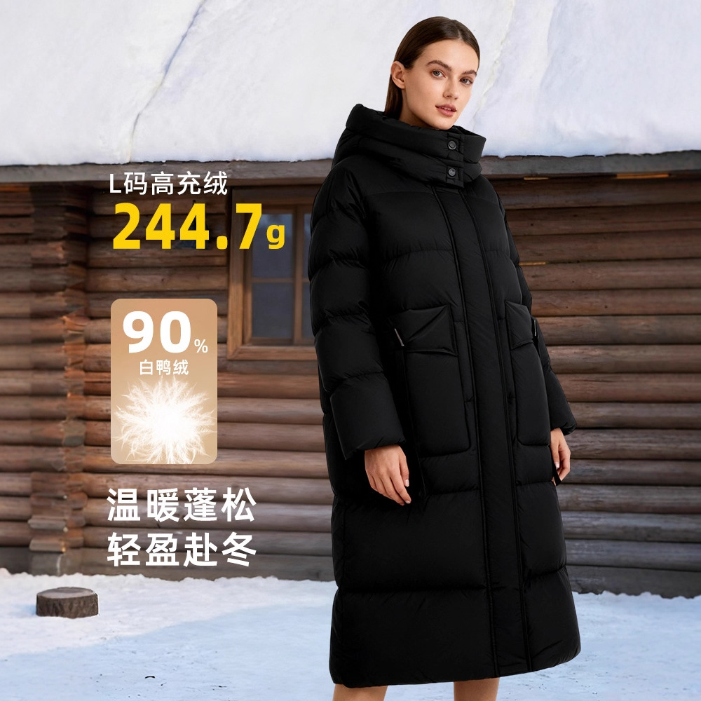 겨울 신상 패딩 점퍼 여성 파스텔 한판 롱 차이나 빅 포켓 대용량 코트입니다