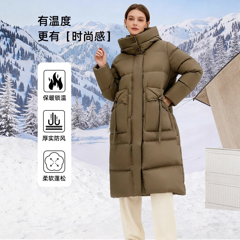 겨울 신상 패딩 점퍼 여성 파스텔 한판 롱 차이나 빅 포켓 대용량 코트입니다