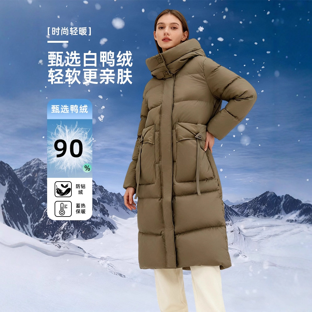 겨울 신상 패딩 점퍼 여성 파스텔 한판 롱 차이나 빅 포켓 대용량 코트입니다