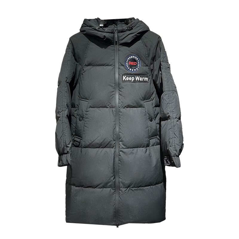 겨울 패딩 신상 기장 구스다운으로 도톰한 한판 트렌디한 여성 캐주얼 아우터입니다