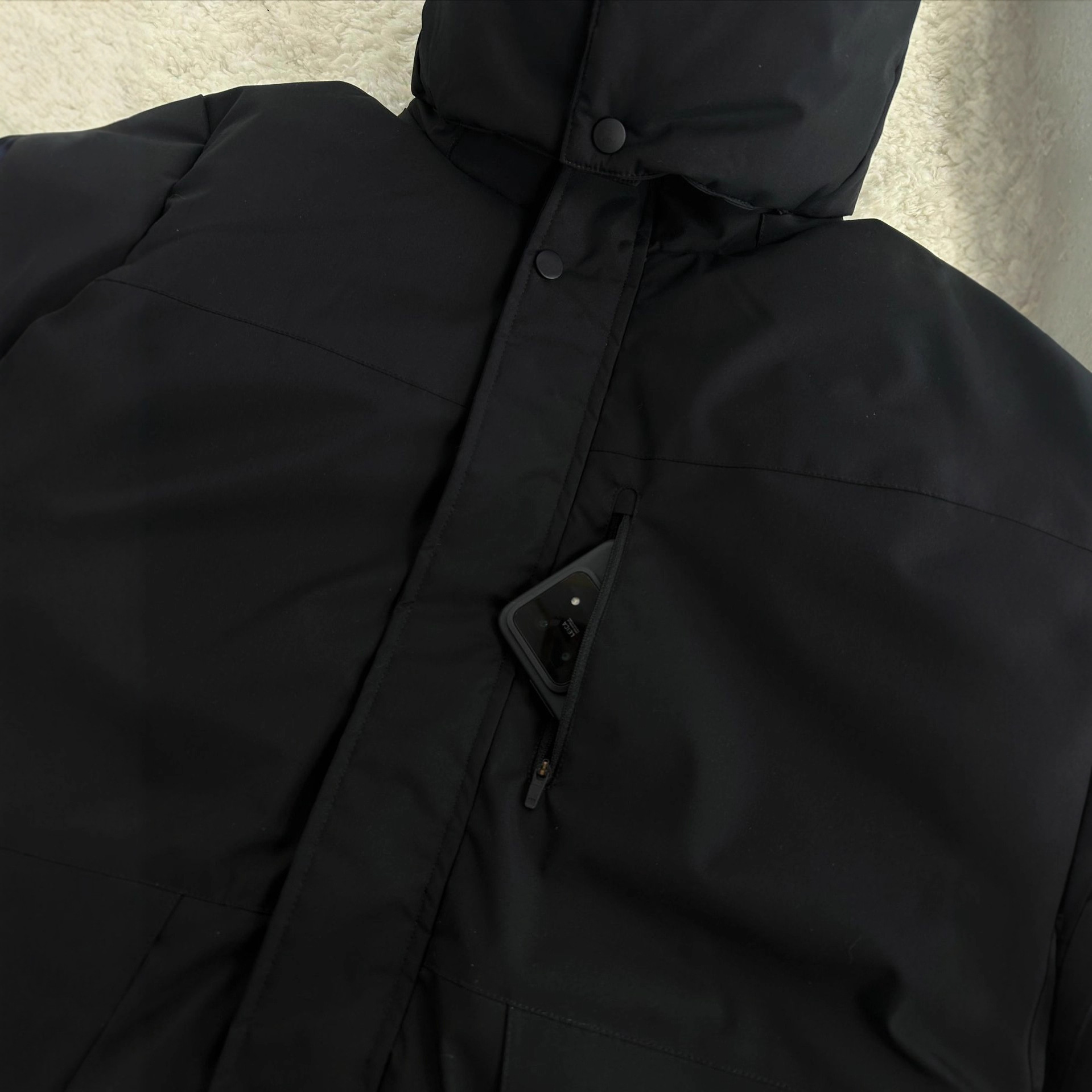 가을겨울 패딩 커플용 스타일리시하고 보온성 탈부착 가능한 후드 야상 방풍 캐주얼 한류로 두꺼워