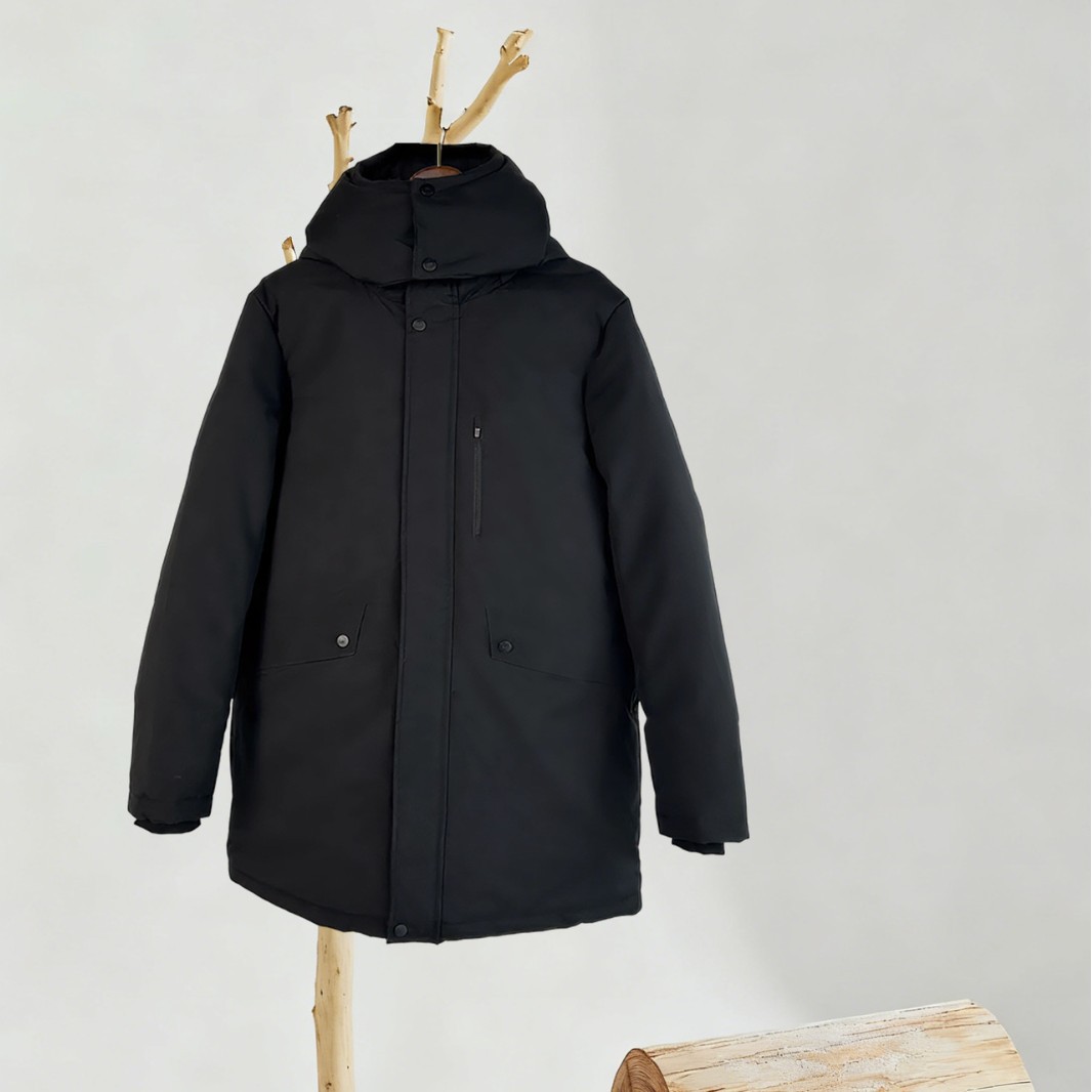 가을겨울 패딩 커플용 스타일리시하고 보온성 탈부착 가능한 후드 야상 방풍 캐주얼 한류로 두꺼워