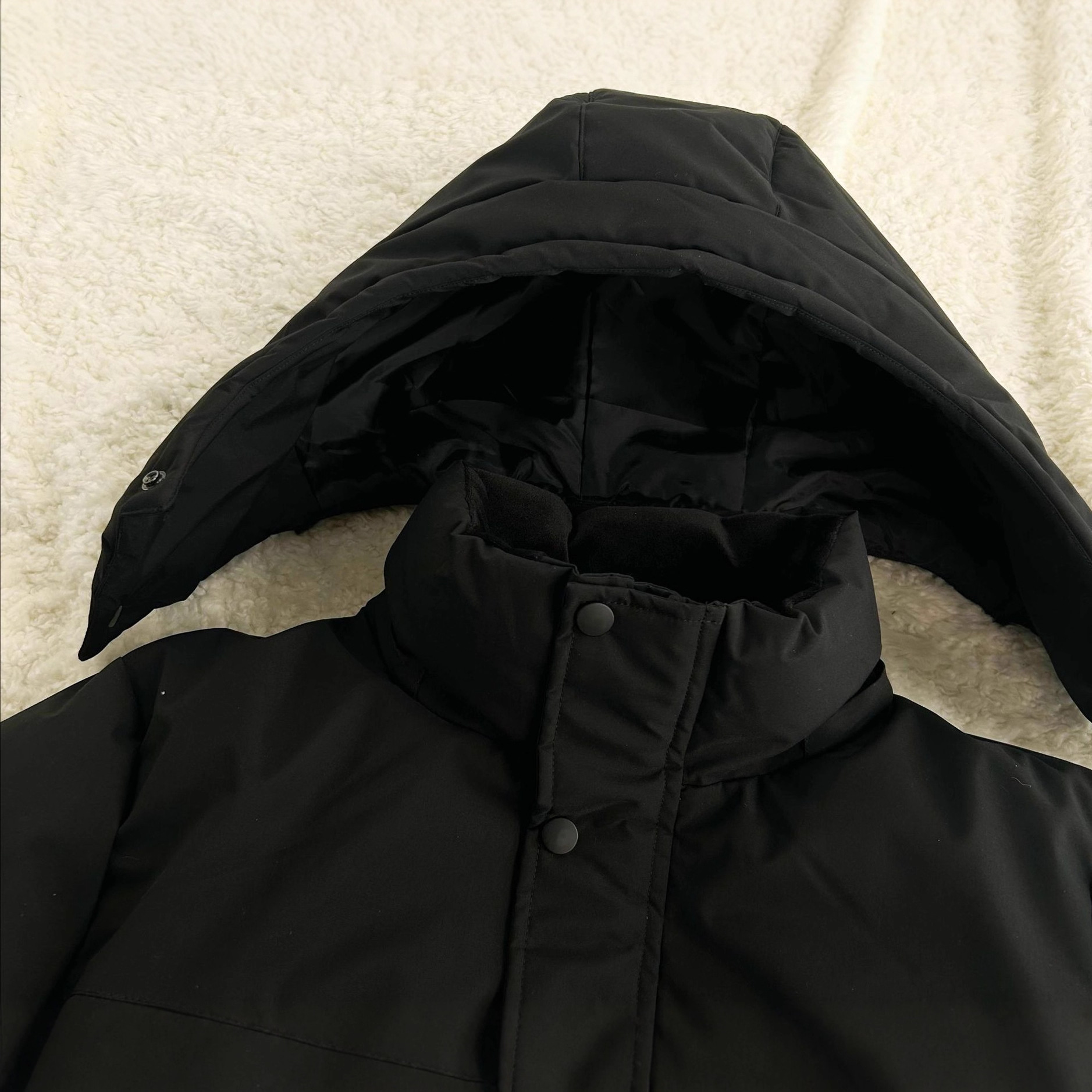 가을겨울 패딩 커플용 스타일리시하고 보온성 탈부착 가능한 후드 야상 방풍 캐주얼 한류로 두꺼워