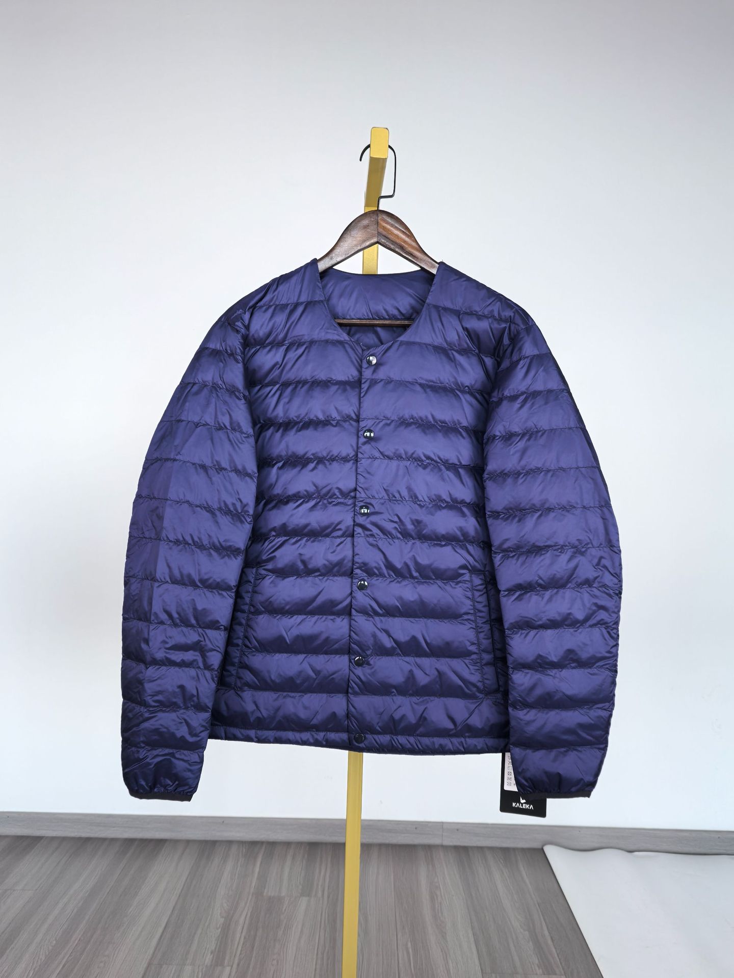 신상 얇은 경량 패딩 가을겨울 여성 짧은 라운드 칼라 얇은 트렌드 오리털 속관 슬림 안에 이너 점퍼