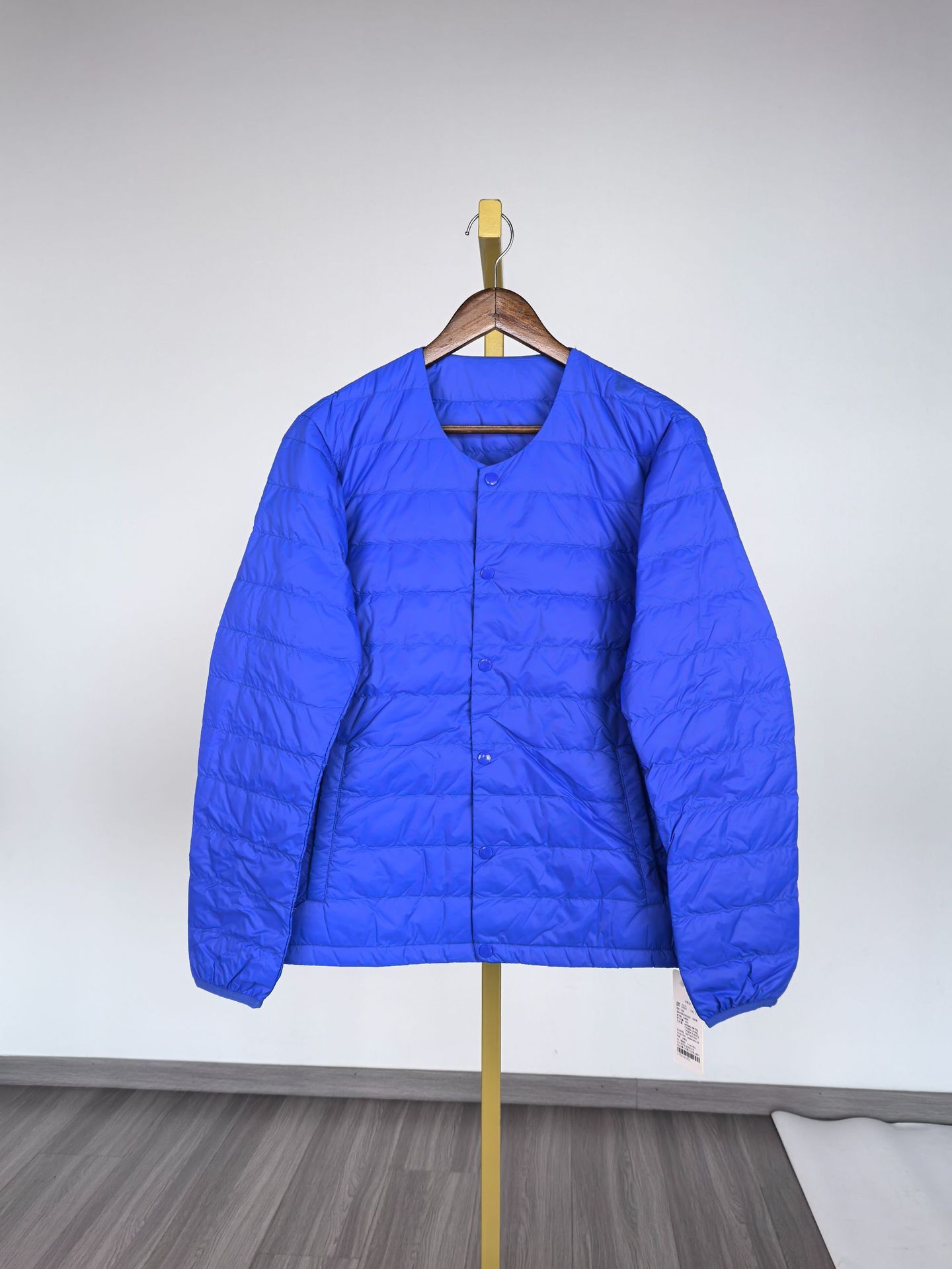 신상 얇은 경량 패딩 가을겨울 여성 짧은 라운드 칼라 얇은 트렌드 오리털 속관 슬림 안에 이너 점퍼