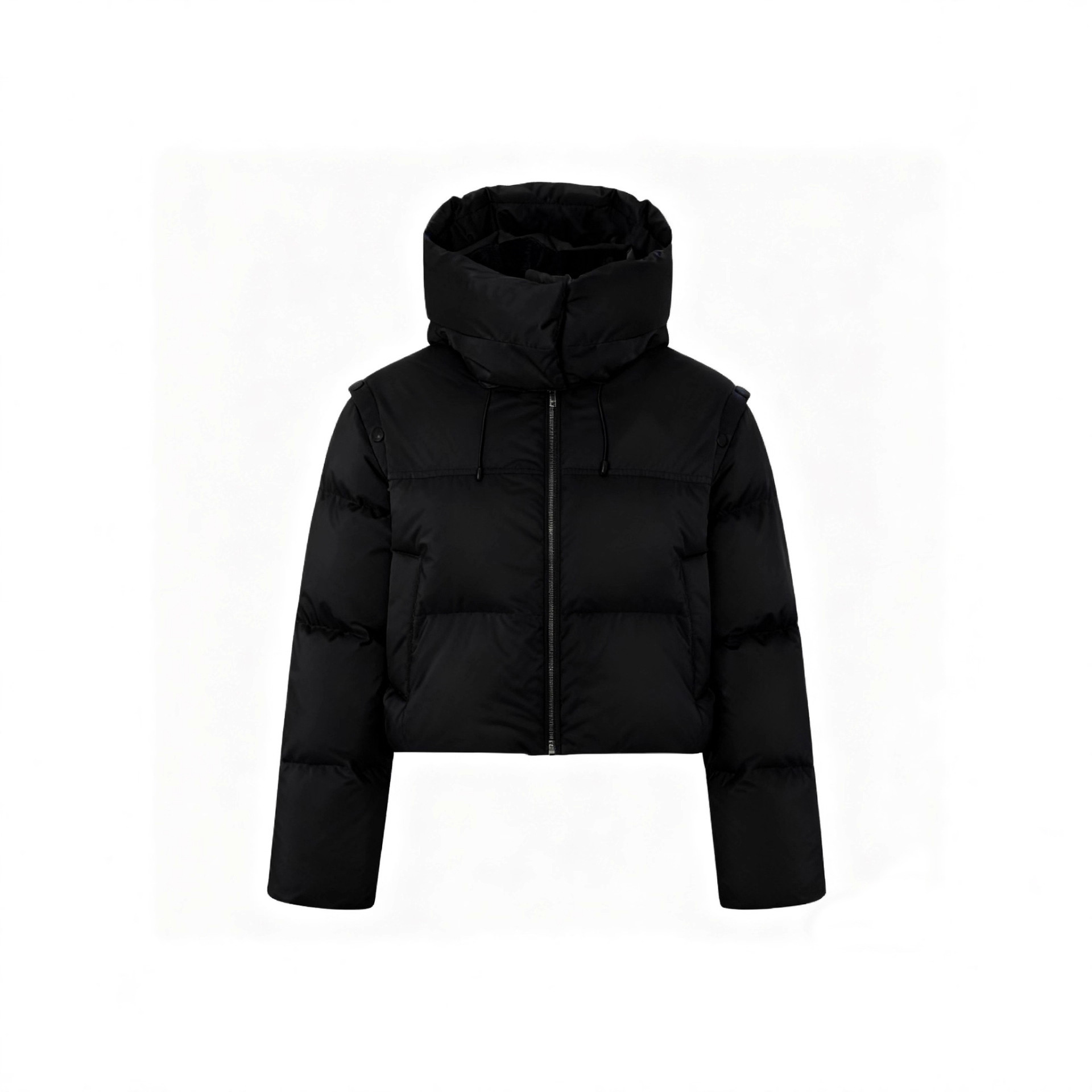 겨울 신상 쇼트 기장의 후드 탈부착으로 어디에나 매치할 수 있는 스타일 슬림해 보이는 코튼 루즈핏 겨울 다운 점퍼입니다