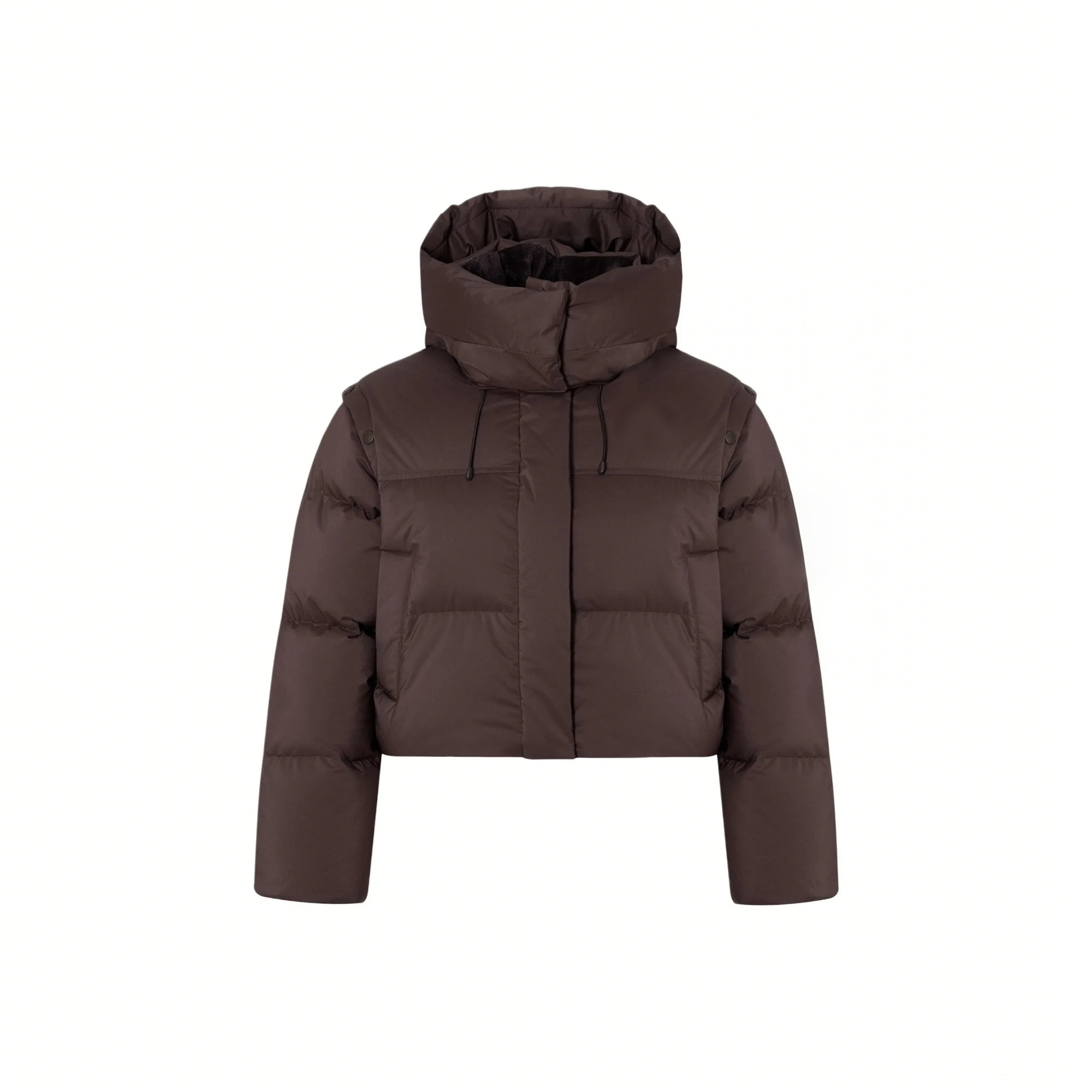 겨울 신상 쇼트 기장의 후드 탈부착으로 어디에나 매치할 수 있는 스타일 슬림해 보이는 코튼 루즈핏 겨울 다운 점퍼입니다