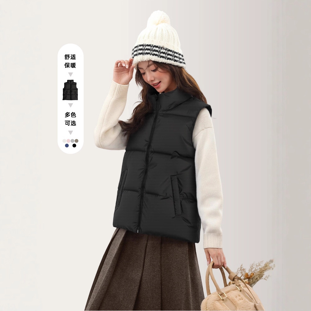 가을 겨울 신상 아동용 두툼한면 조끼 남녀 아동 손색면 캐주얼 클래식 아우터입니다