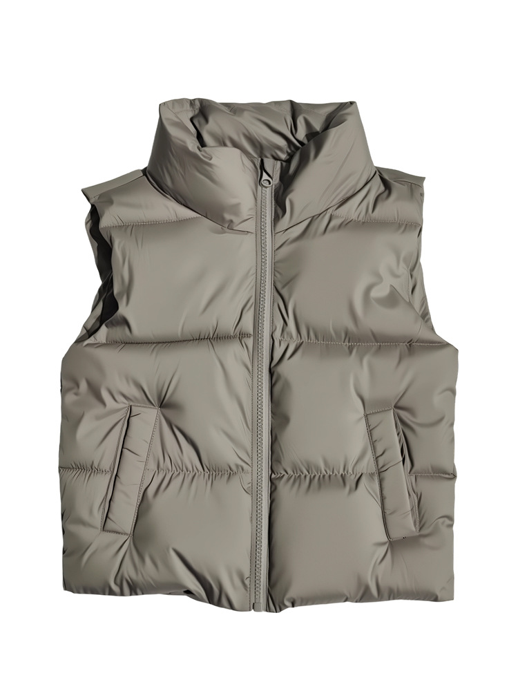 가을 겨울 신상 아동용 두툼한면 조끼 남녀 아동 손색면 캐주얼 클래식 아우터입니다