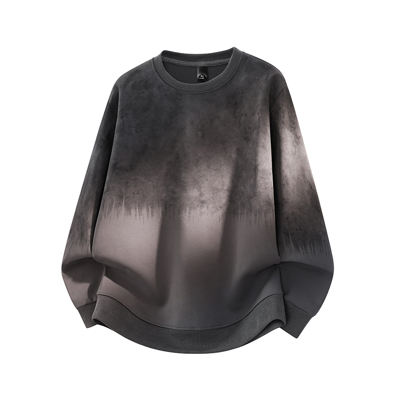 남성 가을 라운드 맨투맨 탑 이너