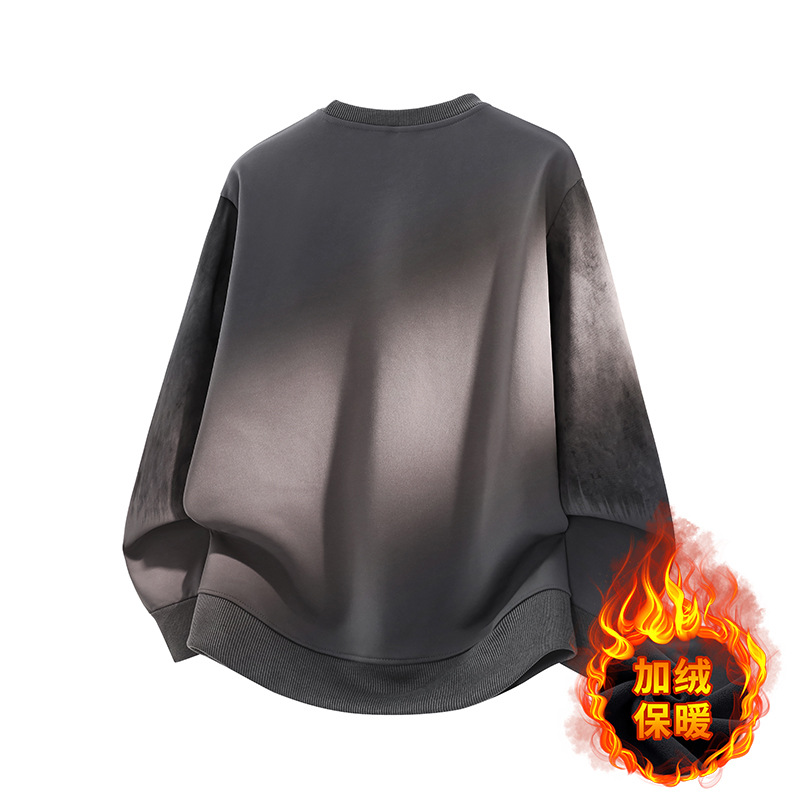 남성 가을 라운드 맨투맨 탑 이너