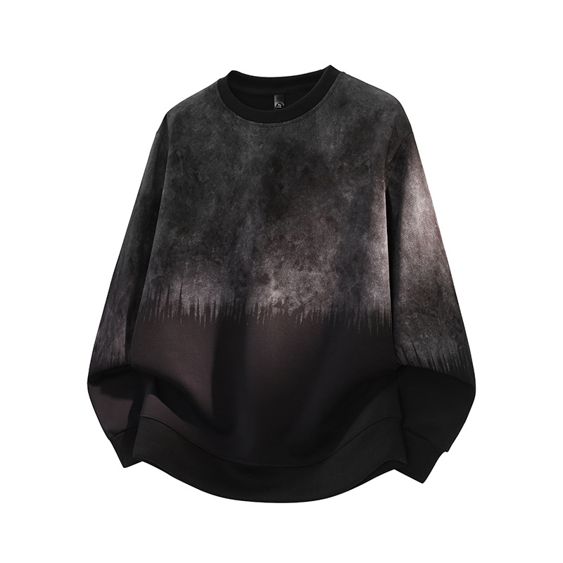 남성 가을 라운드 맨투맨 탑 이너