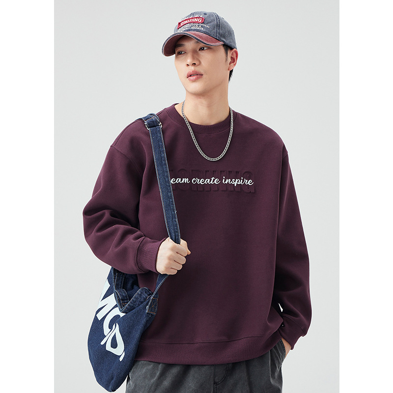 남성복 가을 신상 일본계 빈티지 프린트 라운드 맨투맨 남성패션 캐주얼 탑