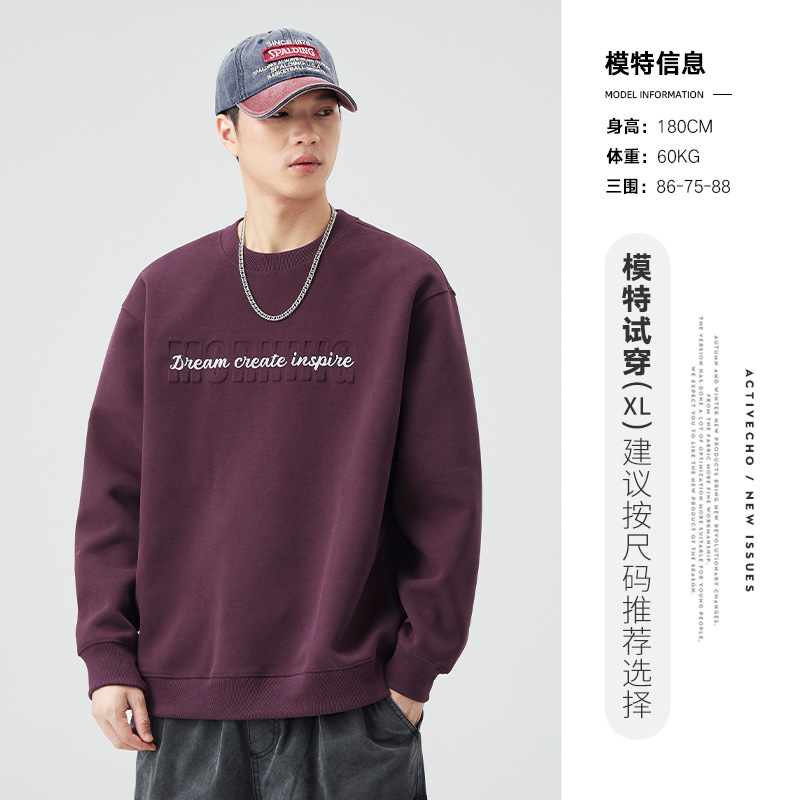 남성복 가을 신상 일본계 빈티지 프린트 라운드 맨투맨 남성패션 캐주얼 탑