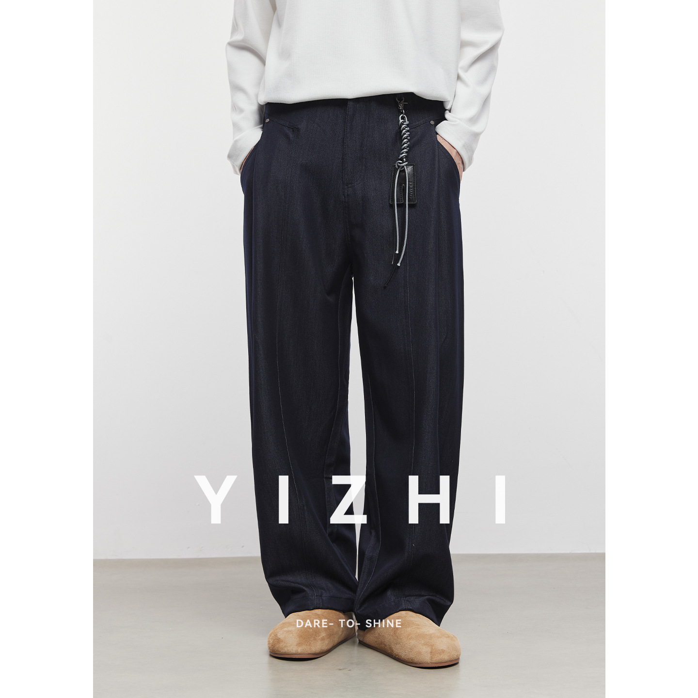 남성 통바지 남성 가을 신상품 브랜드 클린핏 올프렌치 캐주얼 롱 팬츠입니다