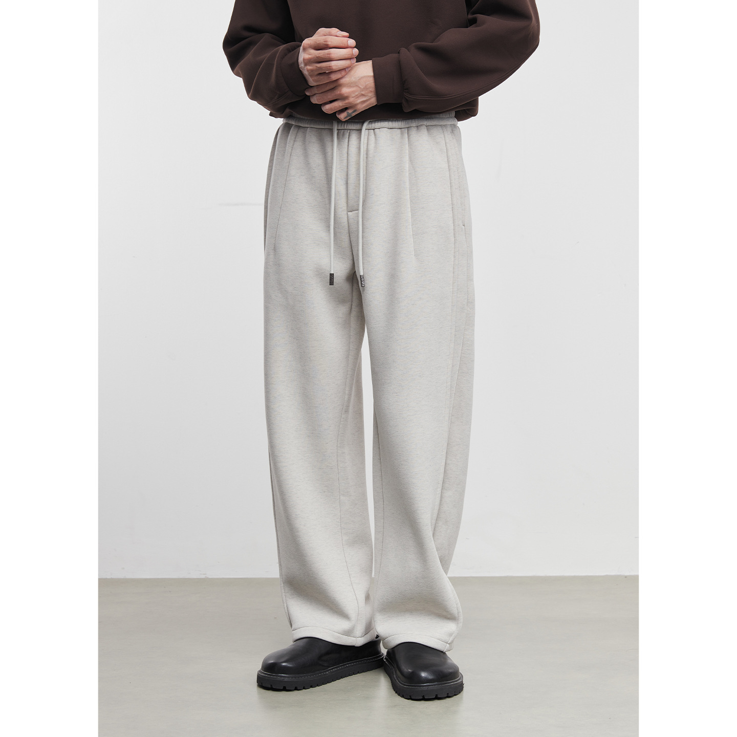 베이직 기모 캐주얼 남성 가을겨울 신상 통 슬랙스 맨투맨