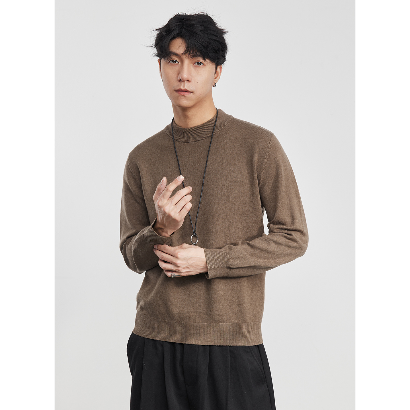 융 반목 니트 남성 가을 겨울 신상 루즈핏 이너