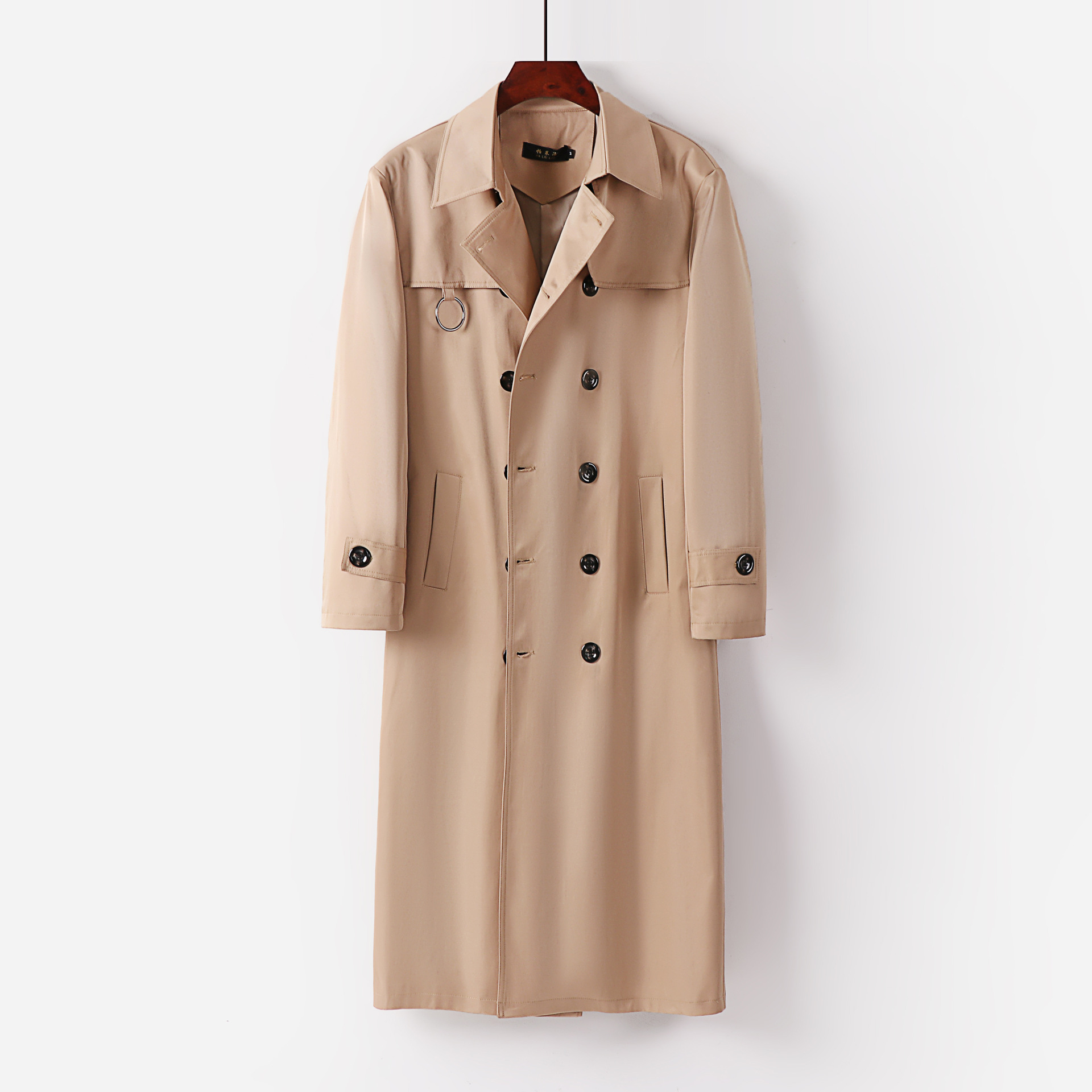 남성 기장이 멋스러운 라지 사이즈 트렌치코트 가을 키길이 무릎까지 내려오는 아우터 남성 개성
