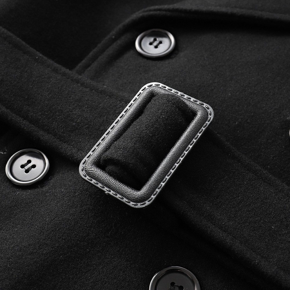 가을 겨울 모직코트 신상 남성복 롱 슬림코트 트렌치코트 캐시미어 더블 트렌치코트