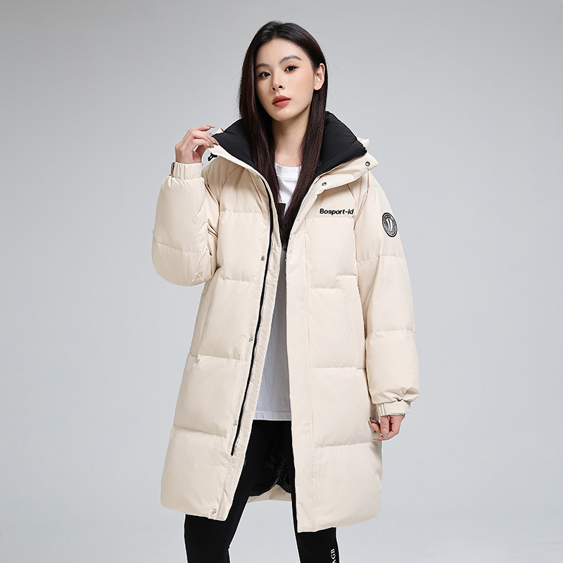 겨울 여성복 패딩 점퍼 하프 기장의 커플 아우터입니다