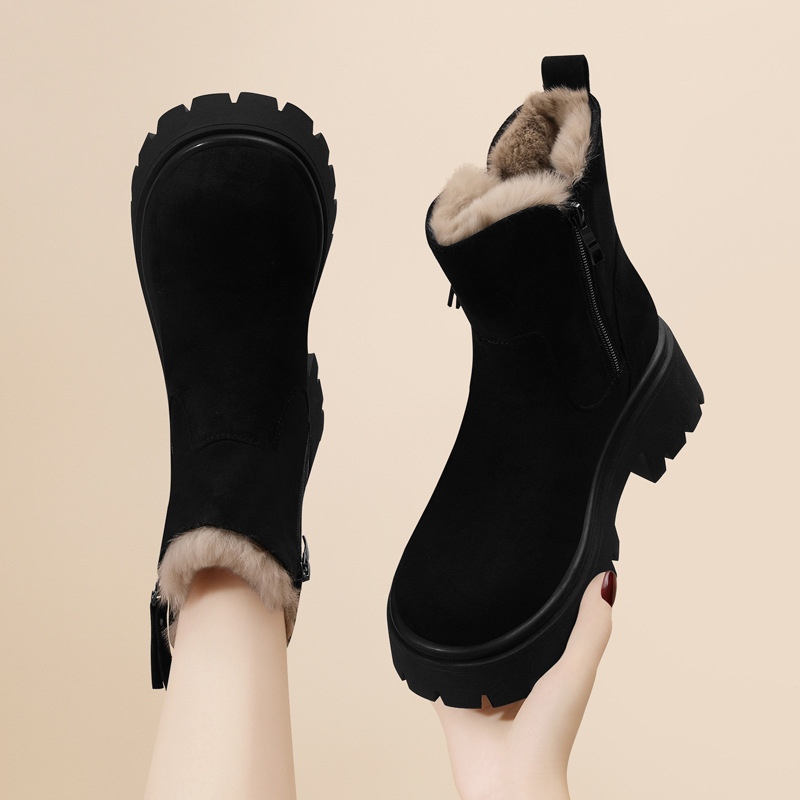 여성화 미끄럼 방지 면화 앵클부츠 스노우부츠